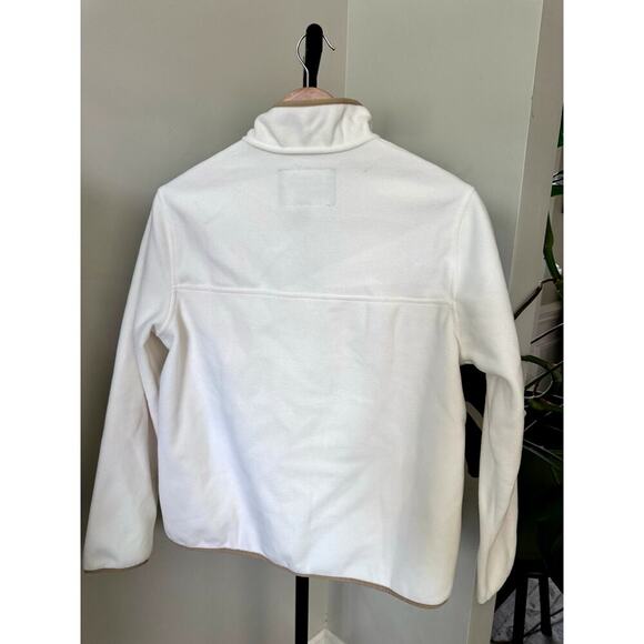 Lands' End White and Tan Sweatshirt - Picture 2 of 3